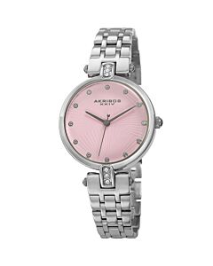Women's Stainless Steel Pink Dial