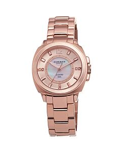 Women's Rose Gold-tone Stainless Steel Rose (Mother of Pearl center) Dial