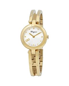 Women's Stainless Steel Silver Guilloche Dial Watch