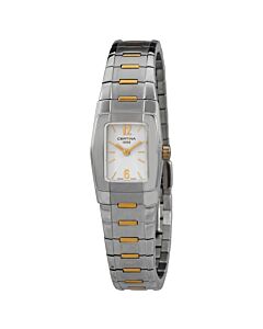 Womens-Stainless-Steel-White-Dial-Watch