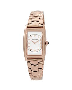 Women's Stainless Steel White Dial Watch