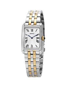 Women's Stainless Steel White Dial Watch