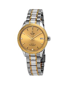 Women's Stainless Steel with Yellow Gold Links Champagne Dial Watch