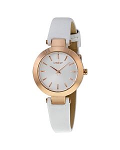 Women's Stanhope Calfskin Leather White Dial Watch