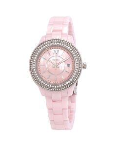 Women's Stella Ceramic Pink Mother Of Pearl Dial Watch