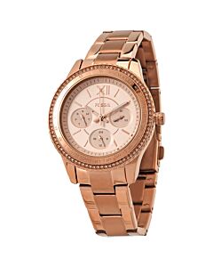 Women's Stella Chronograph Stainless Steel Rose Gold Dial Watch