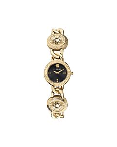 Women's Stud Icon Ion-Plated Yellow Gold Black Dial Watch