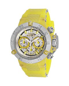 Women's Subaqua Chronograph Plastic and Silicone White Dial Watch