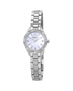 Women's Sutton Stainless Steel White Mother of Pearl Dial Watch