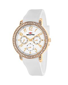 Women's Swell Silicone Silver-tone Dial Watch