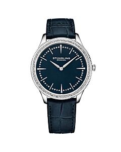 Women's Symphony Leather Blue Dial Watch