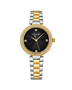 Women's Symphony Stainless Steel Black Dial Watch