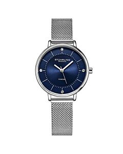 Women's Symphony Stainless Steel Mesh Blue Dial Watch
