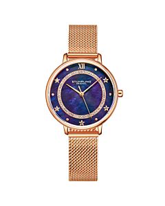 Women's Symphony Stainless Steel Blue Dial Watch
