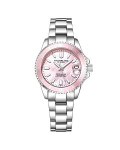 Women's Symphony Stainless Steel Pink Mother of Pearl Dial Watch