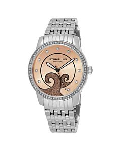 Women's Symphony Stainless Steel Rose Dial Watch