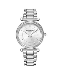 Women's Symphony Stainless Steel set with Crystals Silver Dial Watch