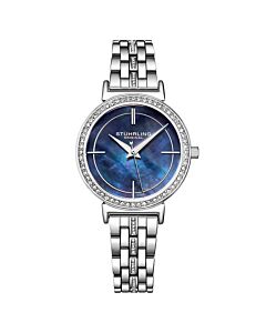 Women's Symphony Stainless Steel with Crystal-set Links Blue Dial Watch