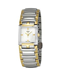 Women's T-EVOCATION Two-tone (Silver and Gold-tone) Stainless Steel White Dial