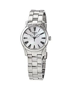 Women's T-Wave Stainless Steel White Mother of Pearl Dial