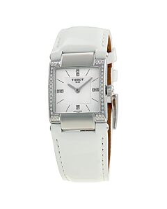Women's T2 Leather White Outer Mother of Pearl Dial Watch