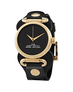 Women's The Cuff Leather Black Dial Watch