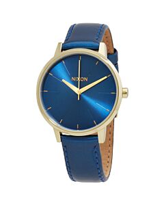 Women's The Kensington Leather Leather Blue Dial Watch