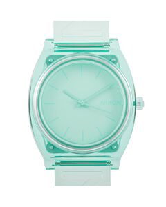 Women's Time Teller P Silicon Transparent Mint Dial Watch