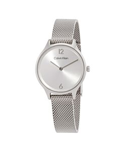Women's Timeless Stainless Steel Mesh Silver Dial Watch