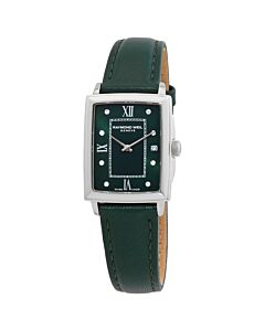 Women's Toccata Leather Emerald Green Dial Watch