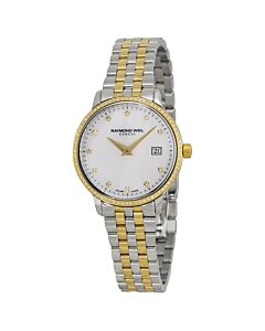 Women's Toccata Stainless Steel White Mother of Pearl Dial