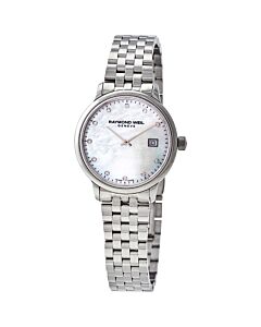 Women's Toccata Stainless Steel White Mother of Pearl Dial Watch