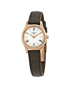 Women's Tradition Thin Leather White Dial