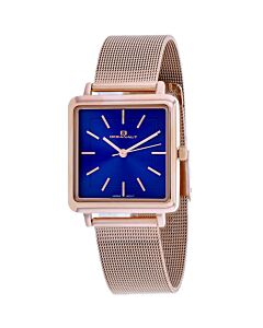 Women's Traditional Stainless Steel Blue Dial Watch