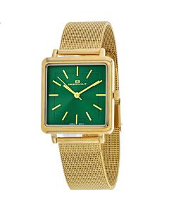 Women's Traditional Stainless Steel Green Dial Watch