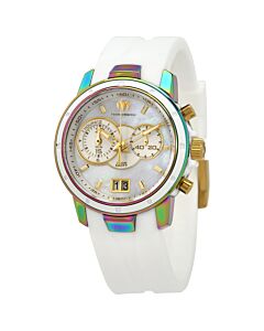 Women's UF6 Chronograph Silicone White Mother of Pearl Dial Watch