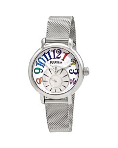 Womens-Valentina-Modern-Stainless-Steel-316L-Mesh-White-Dial-Watch