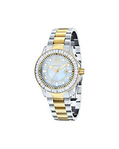 Women's Vanguard Stainless Steel Mother of Pearl Dial Watch
