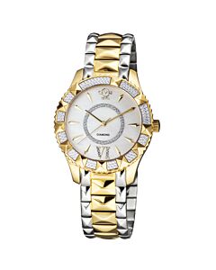 Women's Venice Stainless Steel White Dial Watch