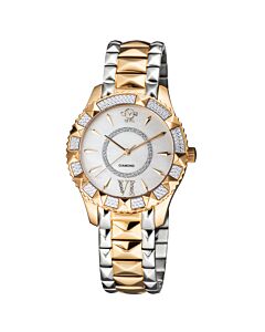 Women's Venice Stainless Steel White Dial Watch