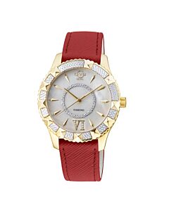 Women's Venice Vegan Leather Mother of Pearl Dial Watch