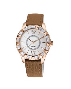Women's Venice Vegan Leather Mother of Pearl Dial Watch