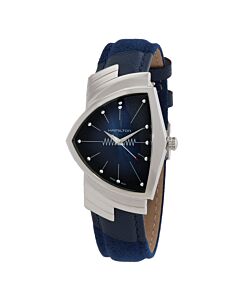 Women's Ventura Leather Blue Dial Watch