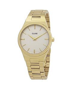 Women's Vigoureux Gold Stainless Steel Whiite Dial Watch