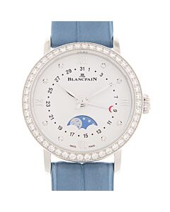 Women's Villeret Alligator/Crocodile Leather White Dial Watch
