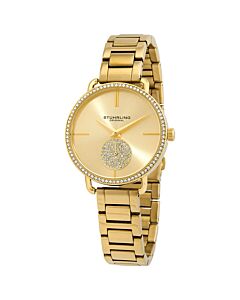 Women's Vogue Stainless Steel Gold Dial Watch