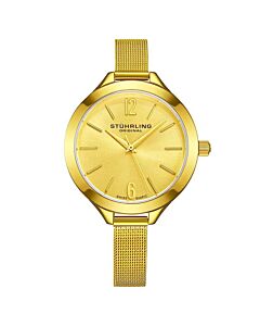 Women's Vogue Stainless Steel Gold-tone Dial Watch