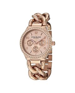 Women's Vogue Stainless Steel Rose Gold-tone Dial Watch