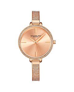 Women's Vogue Stainless Steel Rose Gold-tone Dial Watch