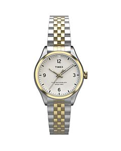 Women's Waterbury Stainless Steel White Dial Watch